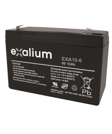 Piombo 6V,10Ah batteria (151 x 50 x 100) Exalium (EXA10 - 6)