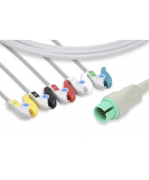 Cable IEC monobloc 5 branches à pince pour 90492 SPACELABS