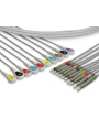 Cable patient IEC 10 fiches pression pour ECG CP100 WELCH ALLYN (WA10-LS-I)