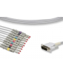 Cable de paciente IEC monobloque 10 enchufes banana para M1771A PHILIPS