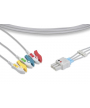 IEC 3-strand Clamp ECG Cable for IM12 BIOCARE Monitor