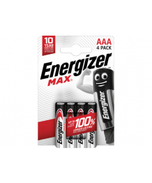 Blister 4 batterie LR03 Energizer Max